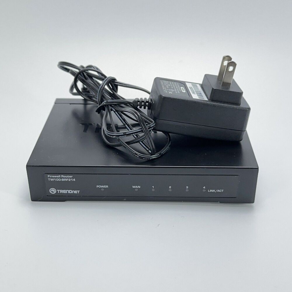 TRENDNET Network Security Firewall VPN 4-Port Router Fast Ethernet tw100-brd214